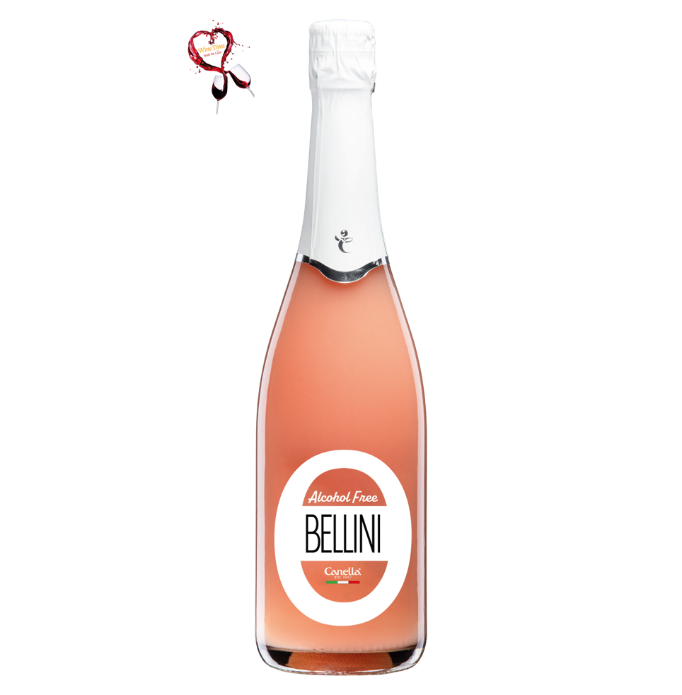 Canella L'aperitivo BELLINI -Zero alkoholfrei- traditionell venezianischer Cocktail 750ml