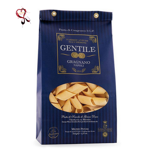 GENTILE Pasta di Gragnano I.G.P. Napoli "MEZZE PENNE"  500g, Kampanien